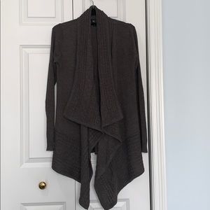 Grey BCX wrap sweater